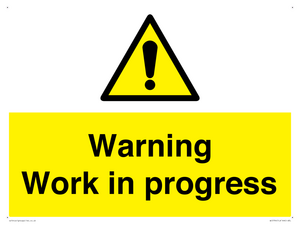 Warning Work in progress